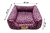 Imagem do Cama para Cachorro Quadrada Impermeavel Luppet Oncinha Pink (LP80210-05)