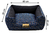 Cama Quadrada para Cachorro ou Gato Luppet Luxo Azul Ossinho - SHOPPING BRASILIA ATACADO & VAREJO