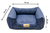 Cama Quadrada para Cachorro ou Gato Luppet Luxo Azul Petróleo (LP88018-05)