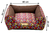 Cama Quadrada para Cachorro ou Gato Luppet Luxo Marrom Floral (LP88020-05) - SHOPPING BRASILIA ATACADO & VAREJO