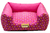 Cama Quadrada para Cachorro ou Gato Luppet Luxo Rosa Ossinho Tamanho:M (LP8017-05M)