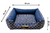 Cama Quadrada para Cachorro ou Gato Luppet Marinho Geometrico (LP88018-04) - comprar online