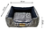 Cama Quadrada para Cachorro ou Gato Luppet Luxo Preto Vime - comprar online