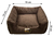 Cama Quadrada para Cachorro ou Gatos Super Luxo Luppet Marrom (LP88016-03) - SHOPPING BRASILIA ATACADO & VAREJO