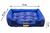 Cama Retangular para Cachorro ou Gato Luppet Luxo Azul Bolinhas Tamanho:GG (LP9017-06GG)