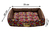 Imagem do Cama Retangular para Cachorro ou Gato Luppet Luxo Marrom Floral