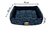 Cama Retangular para Cachorro ou Gato Luppet Luxo Preto Ossinhos - SHOPPING BRASILIA ATACADO & VAREJO