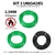 Kit 3 Cabo Eletrico Flexivel 2,5mm 100 Metros Fio AntiChama Cores:2 verde e 1 Pr