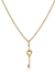 Colar com Pingente de Chave com Argolinha Banhado em Ouro 18k - comprar online