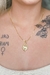 Colar com Pingente de Cadeado Escrito Amor Banhado em Ouro 18k - comprar online