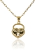 Colar com Pingente de Cadeado Escrito Amor Banhado em Ouro 18k na internet