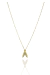 Colar Nossa Senhora Com Zircônias Azuis Banhado em Ouro 18k - comprar online