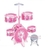 Bateria Infantil Musical Rocky Girl Rosa Completa com Banqueta (7747) - comprar online