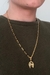 Pingente Ferradura com Cavalo Banhado em Ouro 18k