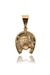 Pingente Ferradura com Cavalo Banhado em Ouro 18k - comprar online