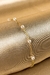 Pulseira Infantil com Pérolas Banhado em Ouro 18k