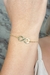 Pulseira Regulável com Símbolo do Infinito Banhado em Ouro 18k - comprar online