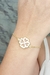 Pulseira Ajustável com Trevo de Quatro Folhas de Madrepérola - comprar online