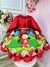 Vestido Infantil Chapeuzinho Vermelho Floral com Capuz (1018VM)