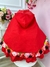 Vestido Infantil Chapeuzinho Vermelho Floral com Capuz (1018VM) - loja online