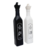 Porta Vinagre Azeite Galheteiro 2 Cores Vidro Decorado c/ Bico 500ML (GT004) na internet