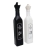 Porta Vinagre Azeite Galheteiro 2 Cores Vidro Decorado c/ Bico 500ML (GT004) - loja online