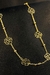 Colar Longo com Bolinha e Flor Banhado em Ouro 18k - SHOPPING BRASILIA ATACADO & VAREJO