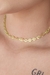 Choker com Folhas Banhado em Ouro 18k