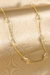 Colar com Corrente de Mini Pérolas Banhado em Ouro 18k - comprar online
