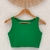 Cropped Patroa Liso Verde Bandeira (3906) - comprar online