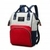 Mochila Mala Bolsa Maternidade Multiuso Multifuncional Mamadeira Azul e Vermelho - comprar online