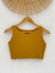 Cropped Patroa Liso Mostarda (2636) - loja online