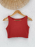 Cropped Patroa Liso Terracota (2651) - loja online