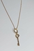 Colar com Pingente de Chave com Argolinha Banhado em Ouro 18k