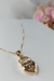 Colar com Pingente de Cadeado Escrito Amor Banhado em Ouro 18k - comprar online