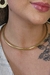 Choker Circular Aro Tubo Banhado em Ouro 18k - comprar online