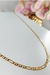 Colar Corrente com Elos Sequenciados Banhado em Ouro 18k MASCULINO na internet