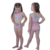 BIQUINI INFANTIL - FOLHAS VERDE FUNDO SALMÃO - 06 (NG23542-5784-06) - comprar online