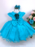 Vestido Infantil Verde Renda Aplique Borboletas Flor (2230VT) - comprar online