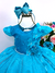 Vestido Infantil Verde Renda Aplique Borboletas Flor (2230VT) - loja online