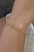 Pulseira Com Elos Ovais Intercalados Com Elos de Corações Banhado em Ouro 18k - comprar online