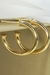 Brinco Argola Grossa Pequena Banhado em Ouro 18k