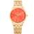 Relógio Feminino Tuguir Analógico TG141 Dourado e Vermelho (MASP-TG30104)