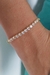 Pulseira Elos Redondos Com Faixa de Zircônia Banhado em Ouro 18k - comprar online