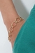 Pulseira Elo Losango Com Fecho Boia Banhado em Ouro 18k - comprar online