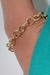 Pulseira Com Elo Oval Médio Banhados em Ouro 18k - comprar online