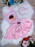 Fantasia Infantil Bailarina Rosa Body e Saia Luxo (0102RS)