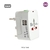 Adaptador Universal Tomada Para Viagem Padrão Internacional com 2 entradas USB - comprar online