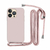 Capa Com Alça para iPhone 7 ao 15 Pro Max - Rosa Modelo do iPhone:14 Pro Max (1330)