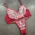 Conjunto de Lingerie Romântica em Renda e Guipir Bordado com Corações (LBR9959) na internet